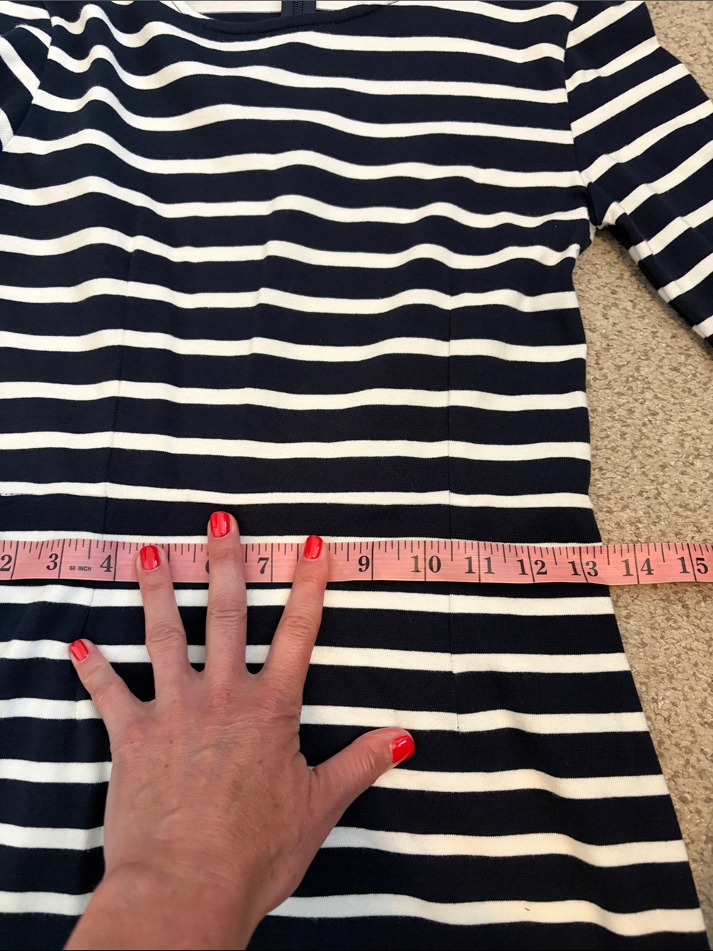 J. Crew Striped Midi Dress, 00 - Picture 5 of 14